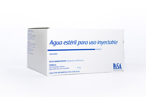 AGUA ESTÉRIL PARA INYECTABLES